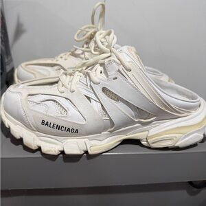 Balenciaga Track Mule White Sneakers Sz 42 Mens